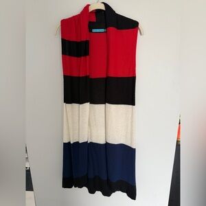alice + olivia long sweater vest Small